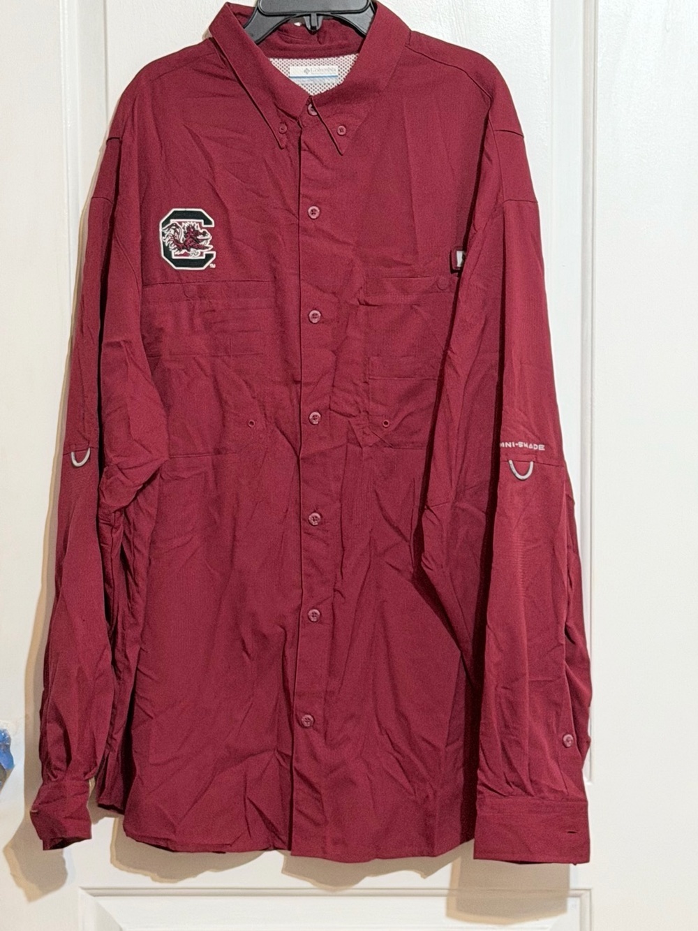 University of South Carolina Garnet Button-Up Shirt Gamecock Columbia